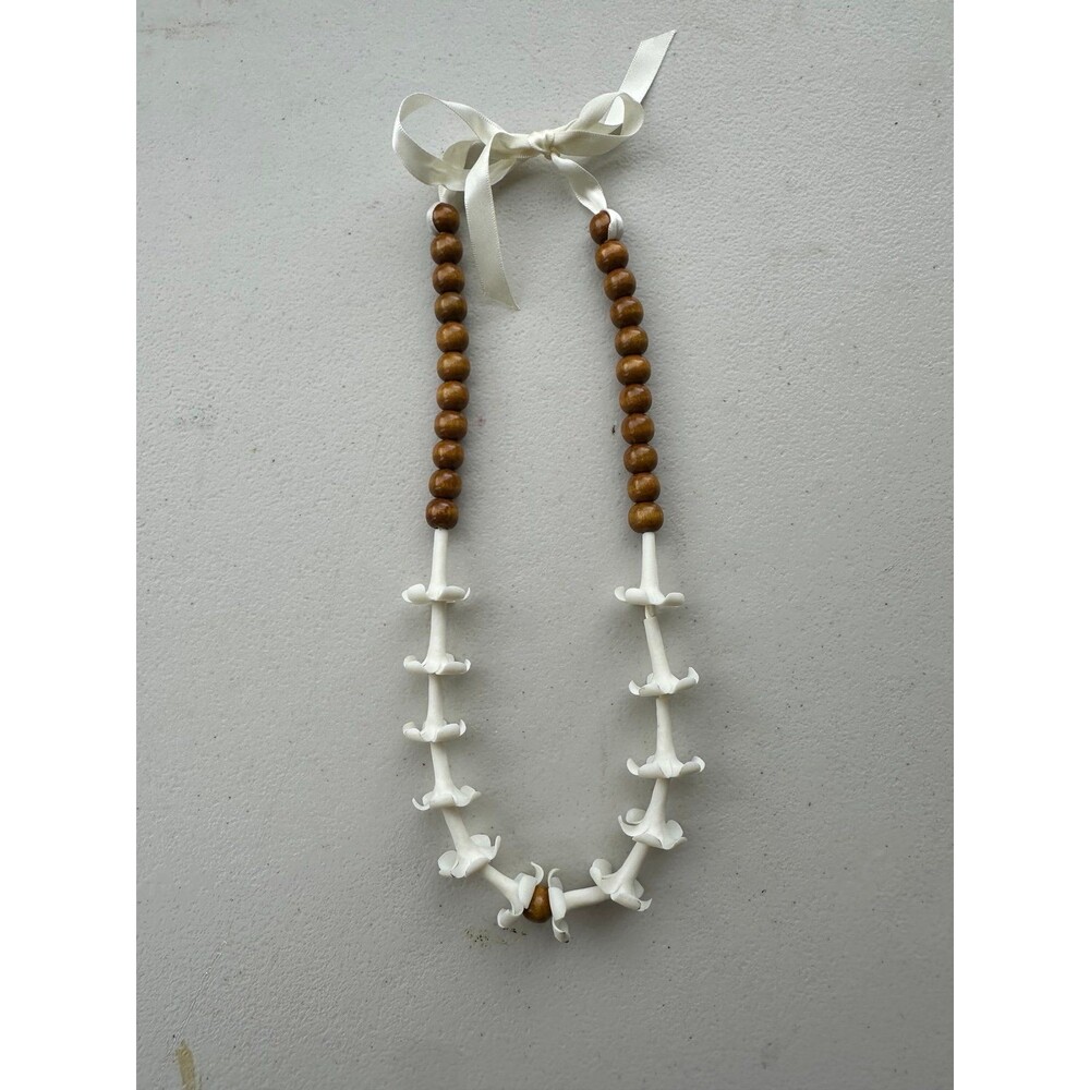 Handmade Handcrafted Hawaiian Forever Car Mirror Lei Puakenikeni Decor